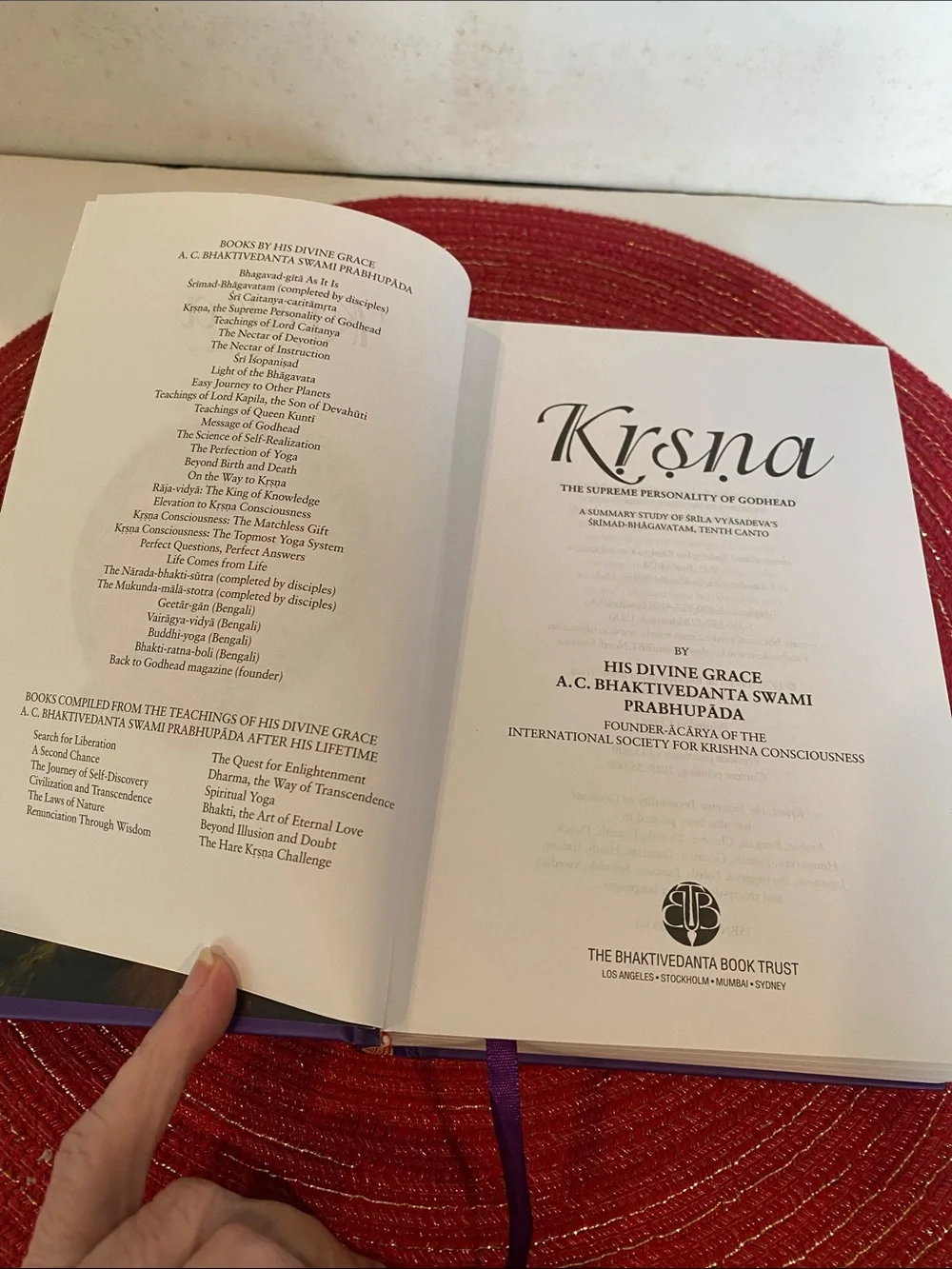 The Bhaktivedanta Book Trust “krsna supreme